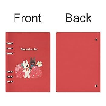 Amazon.co.jp: リサとガスパール いちご システム手帳 PU ノート